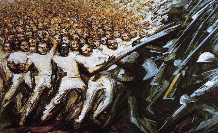 «Struggle for Emancipation», David Alfaro Siqueiros, 1961.