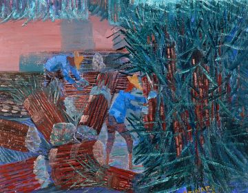 «Plantació de sucre de canya», 1959, Candido Portinari
