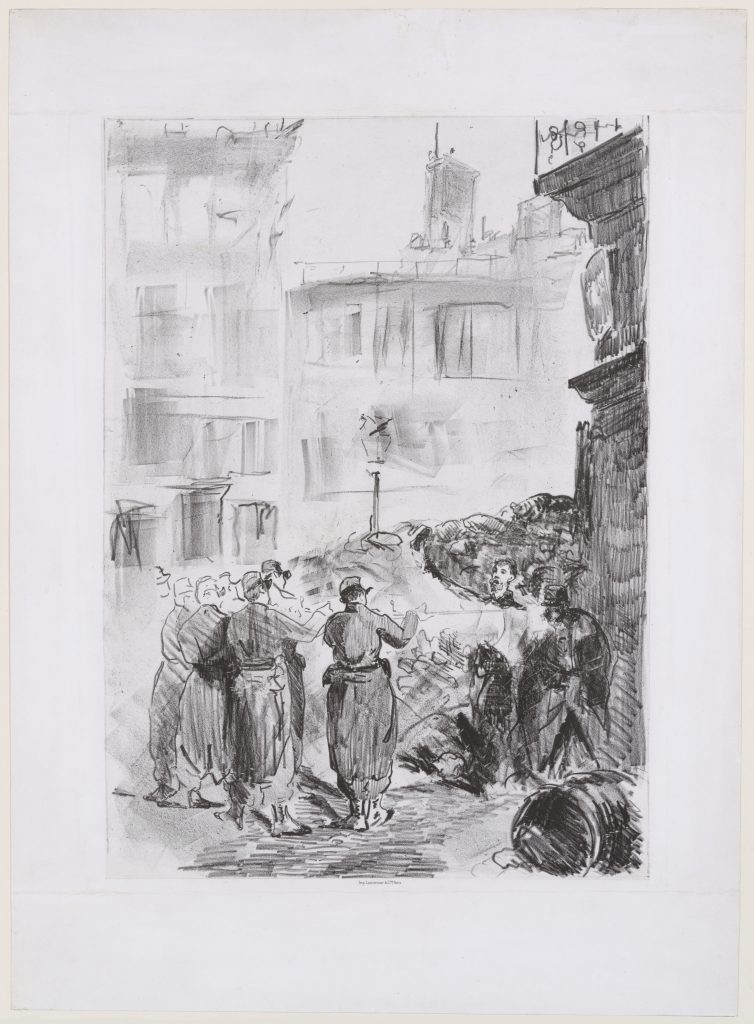Édouard Manet: La barricade (1884)